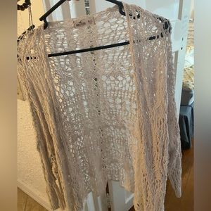 White Hollister cardigan